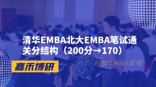 清华EMBA北大EMBA笔试通关分结构（200分→170）